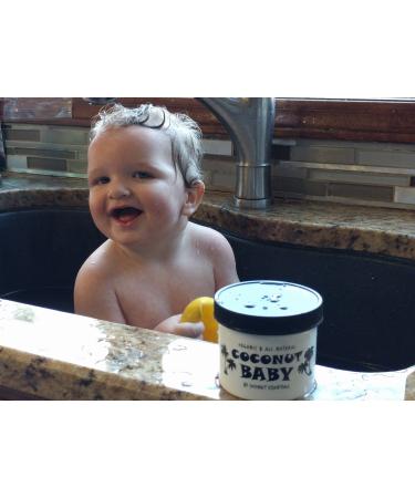 Organic Coconut Baby Oil for Hair & Skin - All Natural, Moisturizing, Gentle Massage Oil - Infused with Sunflower & Grape Seed Oils - 2 fl oz - Buy Online on SooperMarket.com