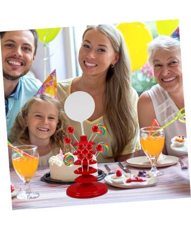 HOLIDYOYO pp lollipop holder desktop lollipop holder lollipops stand plastic lollipop rack red - Buy Online on SooperMarket.com