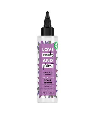 Love Beauty & Planet Scalp Serum Soothe & Nourish for a Dry Scalp Hemp Seed Oil & Nana Leaf Vegan Paraben-free Silicone-free Cruelty-free 3.2 oz