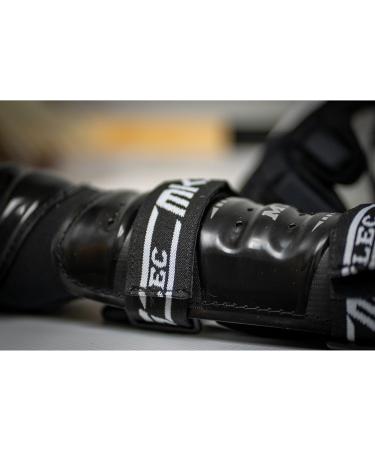 MyLEC MK5 Street/Dek Shin Pad - Lightweight & Durable Ice Hockey Shin Guards with 360 Velcro Straps Hard Front Shells & Breathable Material - Foam Rubber 15 Black - Buy Online on SooperMarket.com