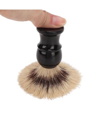 Shaving Brush for Men - Portable Black Curved Handle | Perfect for Travel & Home Salon | Beard Cleaning Brush - Buy Online on SooperMarket.com