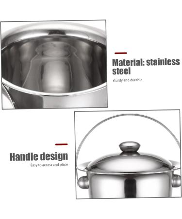 Chamber Pot with Lid 3.3L Stainless Steel Bedside Commode Bucket Potable Spittoon Metal Bedpan Urine Pots for Kids Adults Elder Patient Home Camping Car Travel - Buy Online on SooperMarket.com
