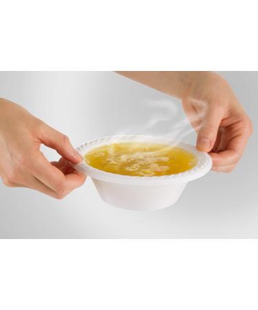 BluShine 12 Oz Disposable Plastic Soup Bowl Plates - 250 Pack | Heavy Duty & BPA-Free | Heat-Resistant & Soak-Proof - Buy Online on SooperMarket.com