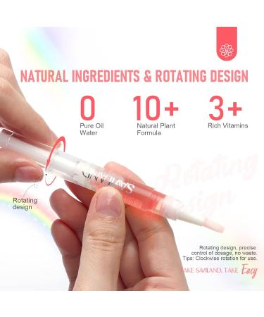 SAVILAND Cuticle Oil 6PCS Pen for Nail Growth Treatment - Nail Strengthener and Growth Oil Kit 0.08 Fl Oz (Pack of 6) - Buy Online on SooperMarket.com