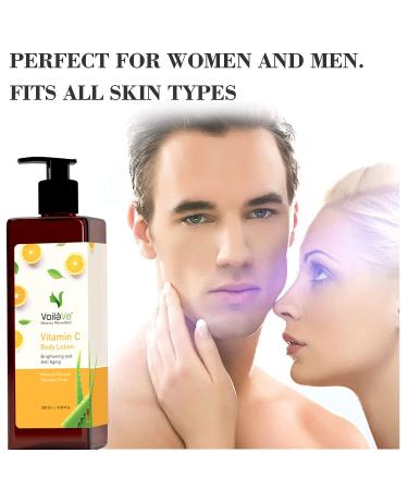 VoilaVe Daily Moisture Hydrating Body Lotion with Vitamin C, Aloe Vera & Lemon - 8.45 fl. Oz - Reduces Fine Lines & Wrinkles - For All Skin Types - As Seen On TV - Buy Online on SooperMarket.com