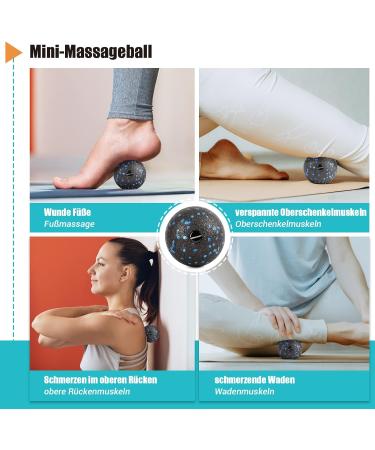 Nooncrazy Fascia Roll Set - 3D Textured Massage Tools for Muscle Training Includes Mini Roller Fascia Ball & Duoball with Training Poster - Elevate Your Recovery! - Buy Online on SooperMarket.com