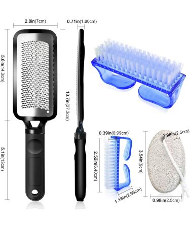 Professional Pedicure Kit Stainless Steel Heel Scraper for Women Feet Care Foot Pumice Stone for Feet Hard Skin Remover in Shower Pumice Stone and Brush for Feet Callus Removal at Home/Salon - Buy Online on SooperMarket.com