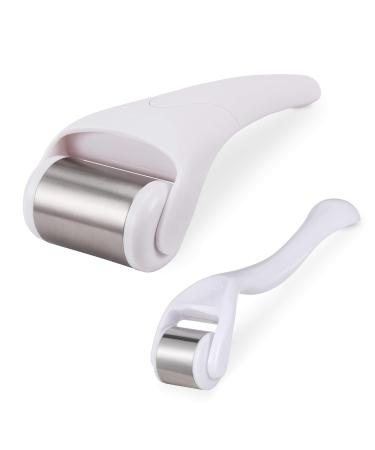 URYOUTH Ice Roller 2 Kits set Face Body Massage Stainless Steel Wheel/ABS Wheel Prevent Wrinkles Anti Aging for Face & Eye wrinkle Puffiness,Migraine,Pain Relief and Minor Injury