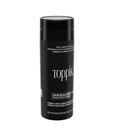 Toppik Hair Building Fibers Black - 0.97 oz (27.5 g) | Thicker, Fuller Hair - Buy Online on SooperMarket.com