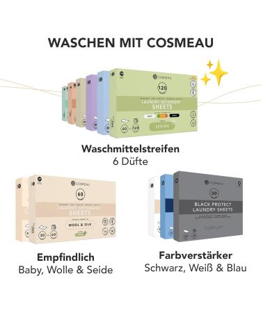Cosmeau Sustainable Detergent Leaves - 120 Washes Eco-Friendly & Plastic-Free Travel Solution for White Color & Black Laundry - Buy Online on SooperMarket.com