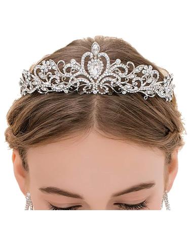 Mcrown Crystal Tiara for Women - Wedding Bridal Headband for Princess Prom Birthday Party - Buy Online on SooperMarket.com