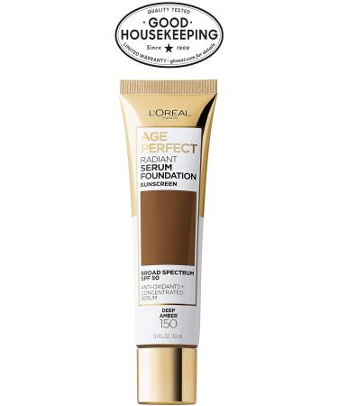 L'Or al Paris Age Perfect Radiant Serum Foundation SPF 50 Deep Amber 1oz - Buy Online on SooperMarket.com