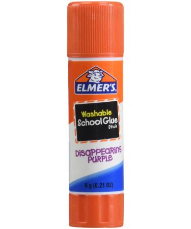 Elmer's Disappearing Purple School Glue Sticks 0.21 Ounce Each Pack of 4