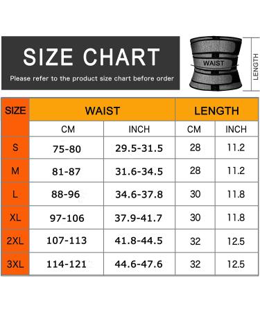 Men's Neoprene Waist Trainer Sauna Sweat Trimmer Cincher with Belts - Black, Large - Buy Online on SooperMarket.com
