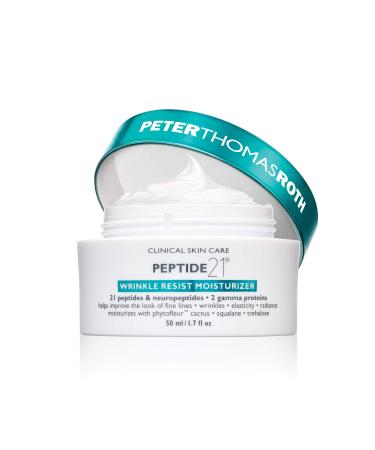 Peter Thomas Roth | Peptide 21 Wrinkle Resist Moisturizer | Anti-Aging Face Cream with 21 Peptides and Neuropeptides  50 ml/ 1.7 fl. Oz (Pack of 1)