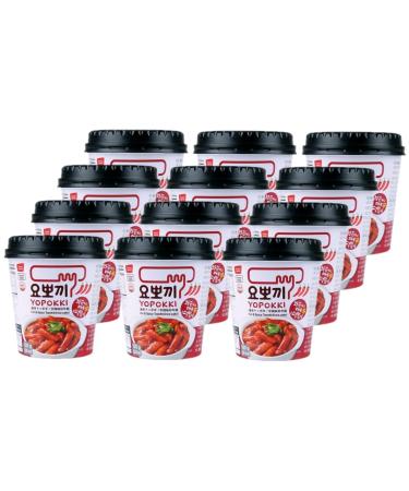 Yopokki Rice Cake - Halal Spicy 12x140g 1.68 kg (1 pack)