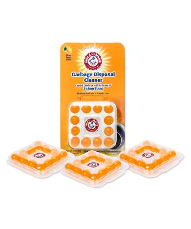 Arm & Hammer 48-Count Sink Garbage Disposal Cleaner, Freshener & Deodorizer Capsules Citrus Scent, with Power of Baking Soda 12 Count (Pack of 4)