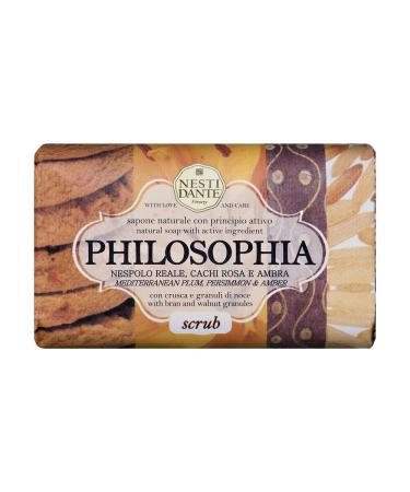 Nesti Dante Philosophia Natural Soap Scrub/Mediterranean Plum/Persimmon and Amber With Bran and Walnut Granules 8.8 Ounce 8.8 Ounce Scrub/Mediterranean Plum/Persimmon and Amber With Bran and Walnut Granules