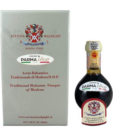 Traditional Balsamic Vinegar Dop Malpighi - Aged 12 years - Modena - Italy + Recipe book - Buy Online on SooperMarket.com