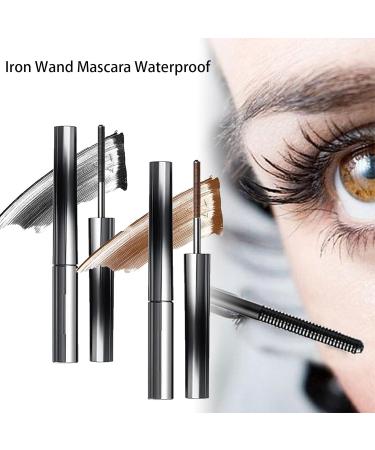 Olivia Blaire Iron Wand Mascara Vervaci Iron Rod Mascara Nour Iron Wand Mascara Waterproof Metal Rod Metal Wand Mascara Bristle Less Metal Mascara Curling Eyelash Metal Mascara (2*Brown) - Buy Online on SooperMarket.com