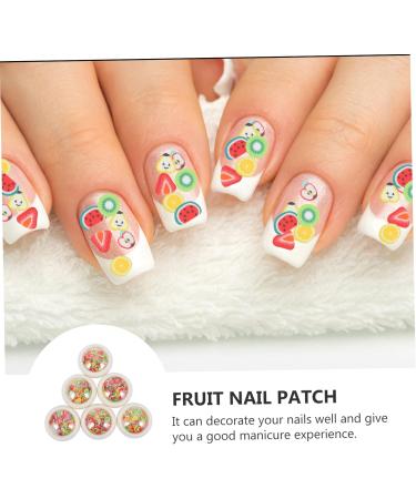 Healeved 6 Boxes Fruit Nail Patch Nail Art Marking Kits Nail Art Sticker U as Postizas Para Nail Stickers Fruit Nail Slices Fruit Slices for Nail Art 3d Suite Polymer Clay Cartoon - Buy Online on SooperMarket.com