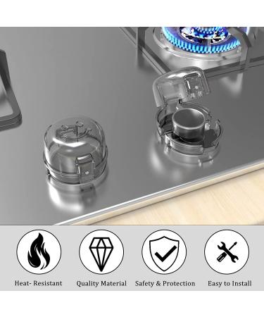 Child Safety Stove Knob Covers (5+1 Pack) - Large Gas Stove Knob Locks for Kids Protection - Buy Online on SooperMarket.com