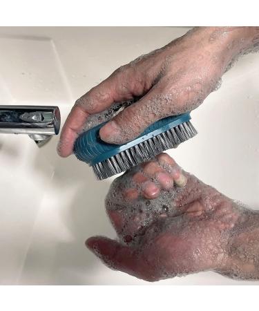 Heavy Duty Large Nail Brush - Durable Fingernail Scrub Brush for Men & Mechanics - Stiff Bristles Hand and Nail Cleaning Brush - 1 Pcs Blue - Buy Online on SooperMarket.com