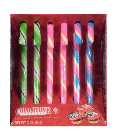 Bee Box Cold Stone Creamery Candy Canes - Assorted Flavors - 6 Pieces - Holiday Candy - 3 oz - Buy Online on SooperMarket.com