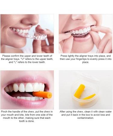 Orth Aligner Chewies for Invisalign & Aligner Chompers - Dental Chewies (Box of 2 Mango Flavor 6 Colors) | Shop Now! - Buy Online on SooperMarket.com