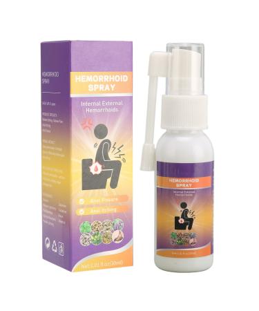 2pcs X 30ml Hemorrhoids Spray Hemorrhoid Care Liquid - Relieve Swelling Reduce Discomfort (20ml per Piece Total 60ml)