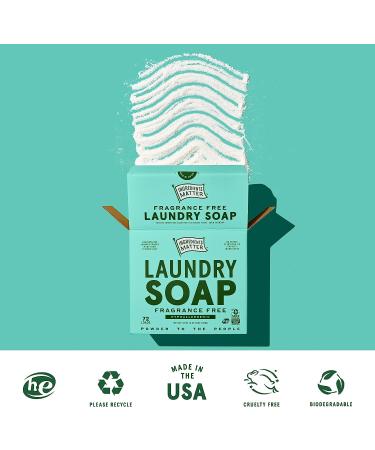 Ingredients Matter Fragrance-Free Laundry Soap Powder - 36 oz | Hypoallergenic, Natural & Eco-Friendly Detergent-Free Formula | Made in USA | 72 Loads Unscented - Buy Online on SooperMarket.com