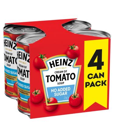 Heinz Cream of Tomato Soup No Added Sugar 4 x 400 g Tomato No-Added-Sugar x4