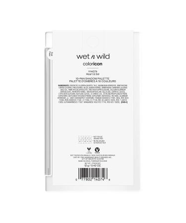 Buy Wet n Wild Color Icon 10-Pan Shadow Palette Heart & Sol - 0.42 oz (12 g) | Vibrant Eyeshadow for Stunning Looks - Buy Online on SooperMarket.com