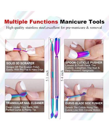 LOUINSTIC Gel Nail Polish Remover Kit - Quick 2-5 Min Removal Cuticle Oil Latex Tape & Manicure Tools for Perfect Nails - Fast International Shipping - Buy Online on SooperMarket.com