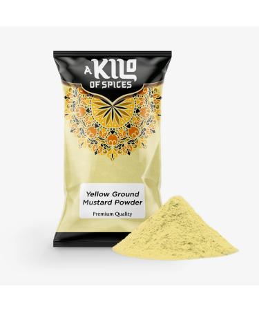 A Kilo Of Spices | Pure Ground Mustard Powder Made from Yellow Mustard Seeds Fresh UK Groceries No Additives Gently Dried and Ground Mustard Seed | Dried Mustard Seed Powder 1 Kg 1kg