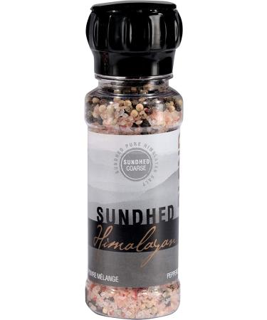 Sundhed Pink Himalayan Salt & Rainbow Pepper Blend Grinder | 210g (7.40 oz) | Natural & Kosher Certified - Buy Online on SooperMarket.com