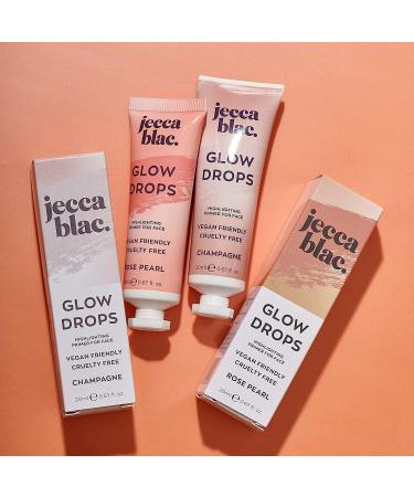Jecca Blac Glow Drops Skin Primer - Vegan & Cruelty Free, Lightweight Formula for Longlasting Base Makeup - Rose Pearl - Buy Online on SooperMarket.com