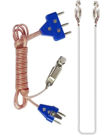 Set of 2 Body Cords for Fencing Sport - 2-pin Body Cords for Sabre and Foil Fencing - Includes Head-Wire - Buy Online on SooperMarket.com