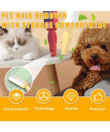 Reusable Lint Roller for Pet Hair - 2 Pack | Effective Animal Hair Remover for Cats & Dogs | Ideal for Carpet & Sofa - Buy Online on SooperMarket.com