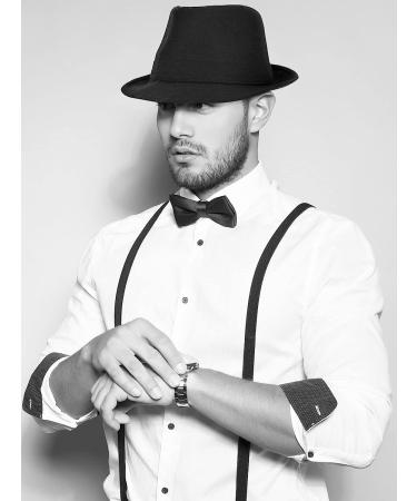 Unisex Timelessly Classic Manhattan Fedora Hat in Black - Simplicity - Buy Online on SooperMarket.com