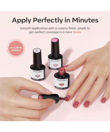 Modelones Jelly Gel Nail Polish 6 Colors Nude Gel Polish Milky White Pink Red Gel Neutral Nail Art Design Translucent Gel Nail Kits Soak Off LED Nail Gel Manicure DIY Salon Jelly Pink Red - Buy Online on SooperMarket.com