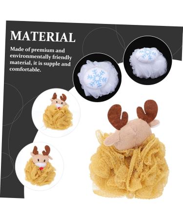 PRETYZOOM 4 Pcs Bath Ball Shower Loofah Sponge Set - Body Wash Scrubber Mesh Pouf Exfoliating Bath Brush - Soft Assorted Colors for Kids & Adults - Buy Online on SooperMarket.com