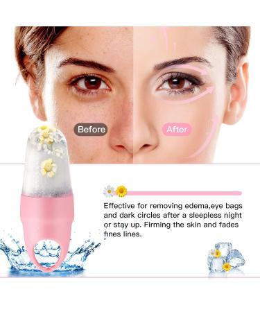 AKARY Ice Roller for Puffiness & Dark Circles | Facial Beauty Tool & Gua Sha Massage | Silicone Ice Mold | Skin Care Essential - Buy Online on SooperMarket.com
