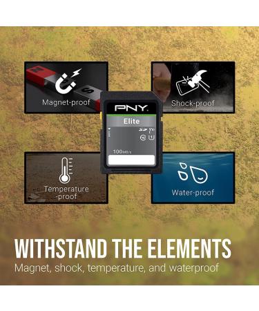 PNY 32GB Elite Class 10 U1 V10 SDHC Flash Memory Card 5-Pack - 100MB/s Read, Full HD, UHS-I, Full Size, 32GB - 5 Pack - Buy Online on SooperMarket.com