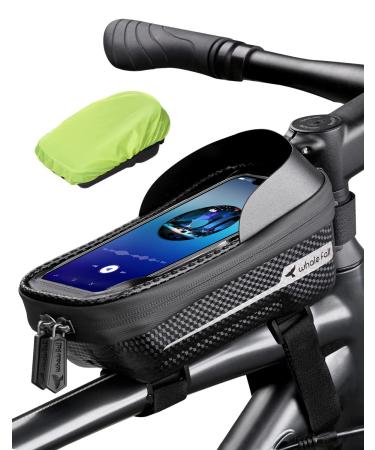 Whale case waterproof frame pocket bicycle cell phone holder bicycle hard eva bicycle top pipe bag.