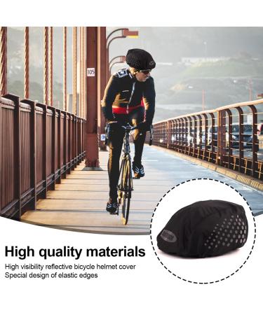 Waterproof Bicycle Helmet Rain Cover - 2 Pcs Black Helmet Protector for All Weather Protection - Buy Online on SooperMarket.com