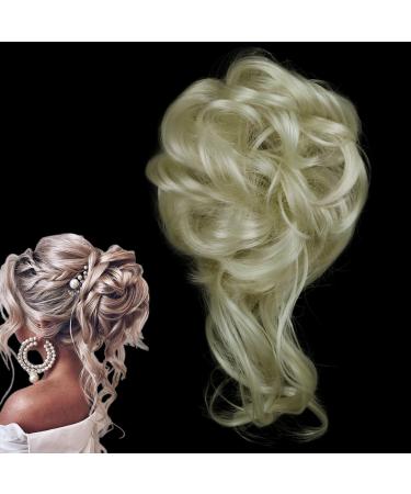 prinfantasy XXL Hairpiece Scrunchy Updo Bridal Hairstyle Voluminous Wavy Messy Bun GBFQ018 GBFQ018 One Size