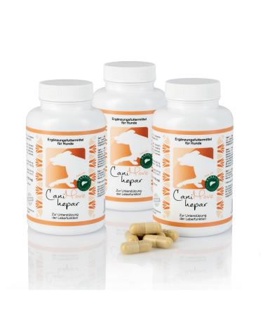 Canimove Hepar Dreiererpack with 300 tablets supports the liver and bile with innovative Karaliv (from the USA) Silymarin and Cholin especially for dogs