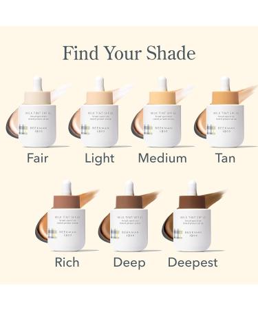 Beekman 1802 Milk Tint Face SPF 43 - Oxybenzone Free Tinted Mineral Sunscreen & Moisturizer for Sensitive Skin - Cruelty Free Makeup Primer - 1 oz - Buy Online on SooperMarket.com