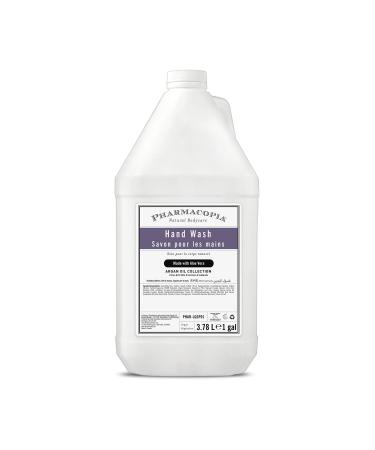 Pharmacopia Hotel Collection Argan Oil Hand Wash - Moisturizing Hand Soap with Natural and Organic Ingrediens - Vegan Cruelty-Free Liquid Soap Refill - No Parabens or Sulfates 128 oz